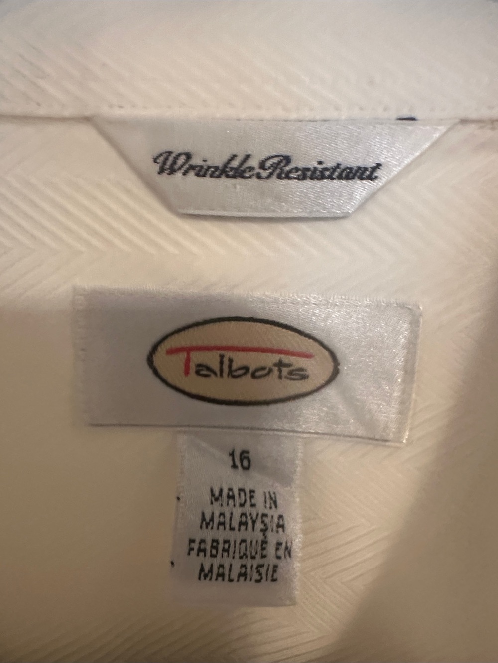 Talbots White Women's Button-Down Dress Shirt - Picture 2 of 8